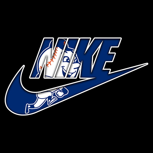 New York Mets Nike logo iron on paper